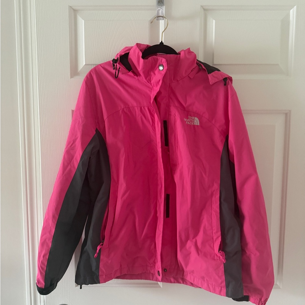 The North Face Women's Fuchsia and Black Ski Jacket
